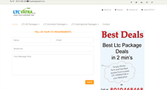 Desktop Screenshot of ltcyatra.com